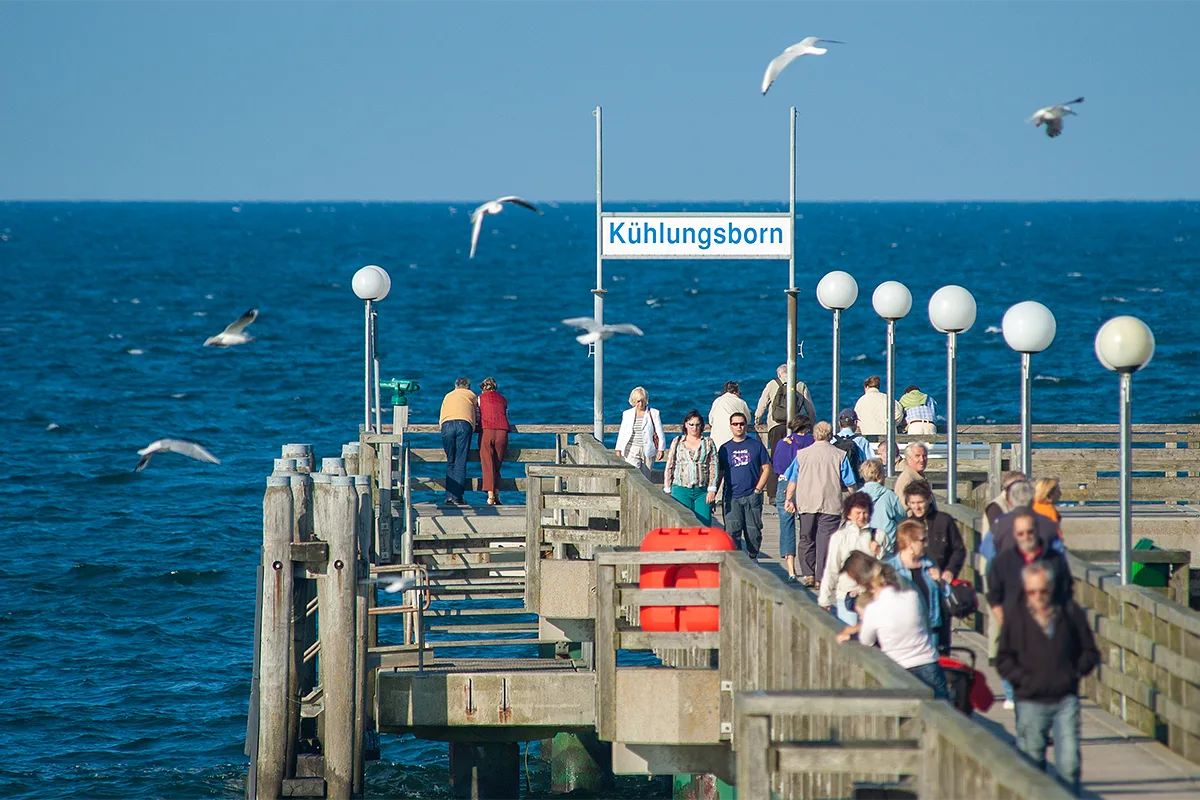 am Kopf der Seebrücke Kühlungsborn