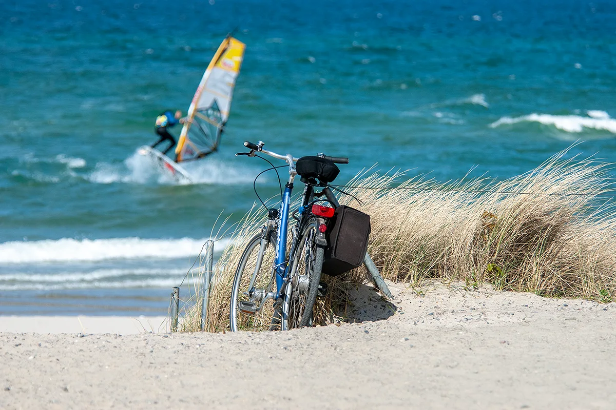 Radtour an der Küste entlang